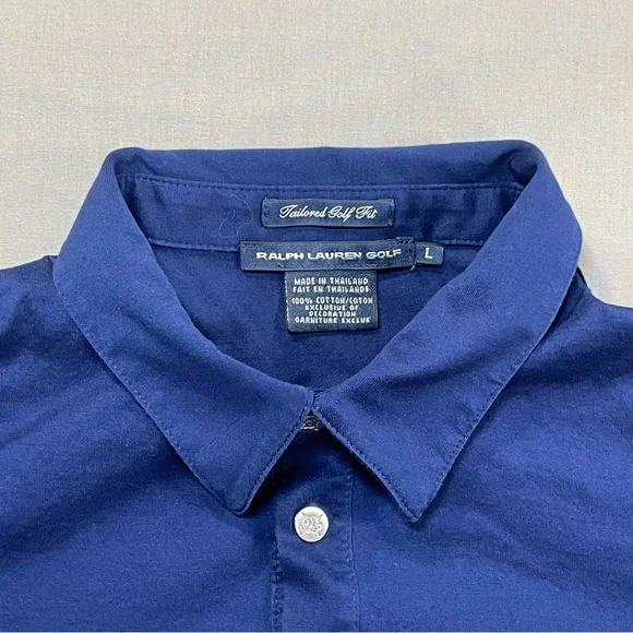 Ralph Lauren Golf Tailored Golf Fit Polo Long Sleeve Top, Blue - Womens Large - Picture 3 of 12